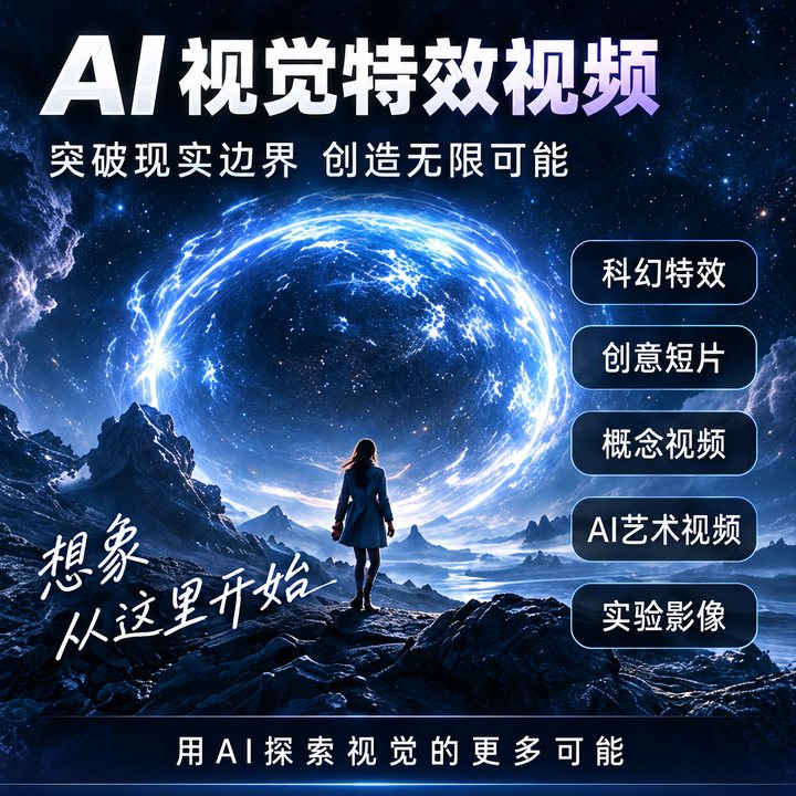 视觉特效视频：科幻特效、创意短片、概念视频